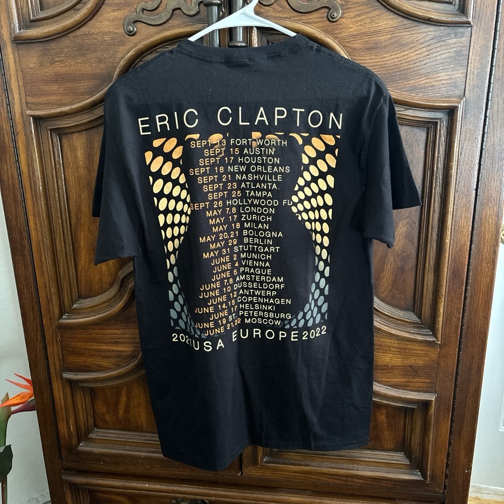 Eric Clapton 2021 USA Europe 2022 concert tour Tshirt - Picture 4 of 7